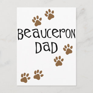 Beauceron Vater Postkarte