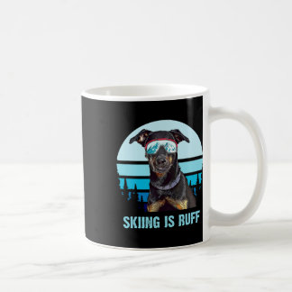 Beauceron Winter Skifahren Ist Ruff Ski Hund Liebh Kaffeetasse