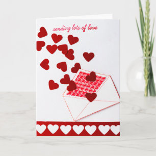 Beaucoup d'amour Carte Saint Valentin