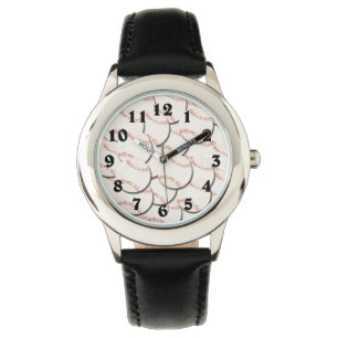 Beaucoup de baseballs à motif poignet montre