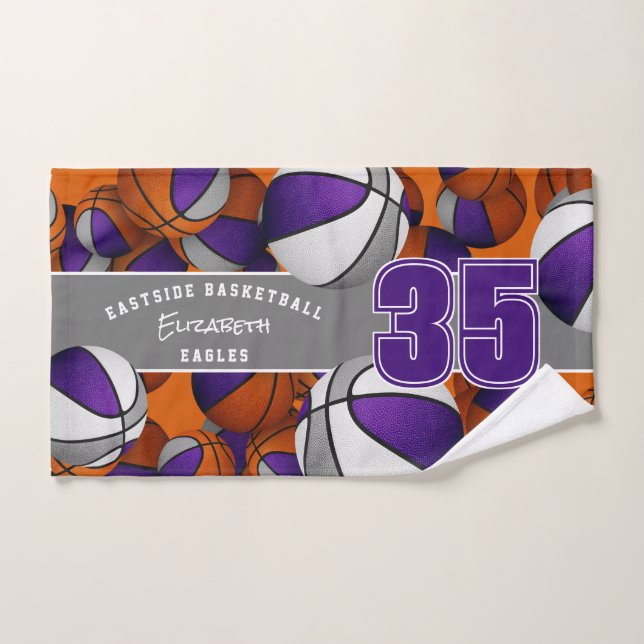 Beaucoup de basket-ball équipe cadeaux sportifs vi (Serviette à main)
