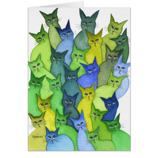 Beaucoup de chats lunatiques de l'Orégon