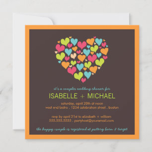 Beaucoup de coeurs Couples Invitation Wedding show