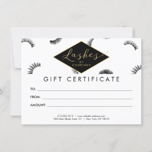 Beaucoup de Lashes Lash Salon Carte cadeau blanc/n