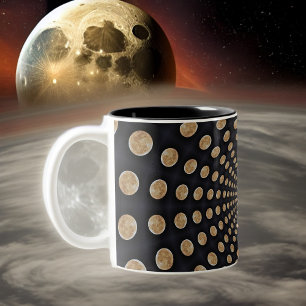 Beaucoup de lunes tourbillonnent la Mug ou la Coup