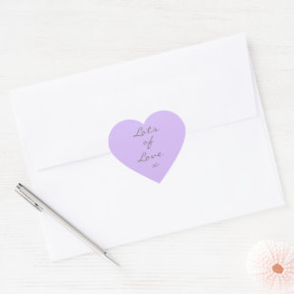 Beaucoup De Stickers Coeur D'Amour - Lavande