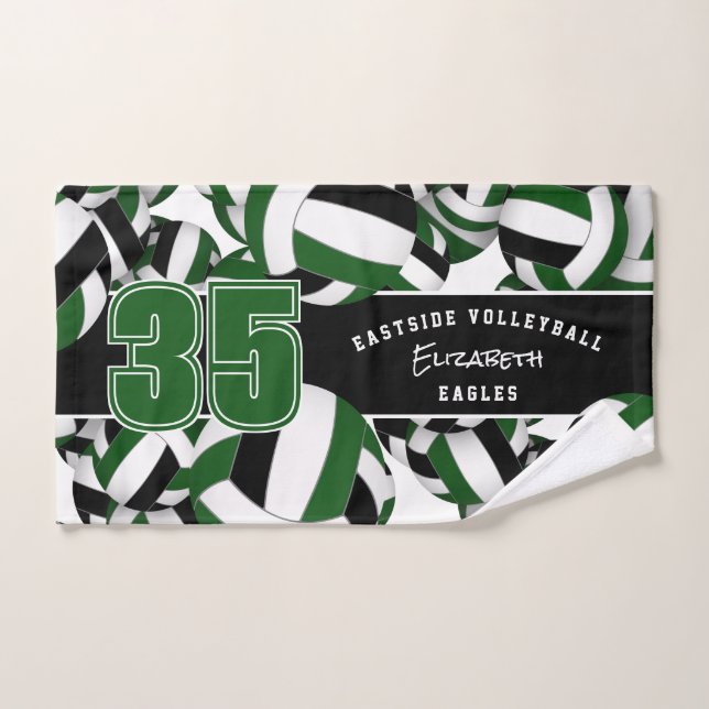 Beaucoup de volleyballs cadeaux d'équipe de sport  (Serviette à main)