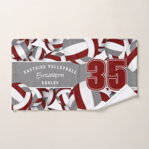 Beaucoup de volleyballs de couleurs d'équipe gris