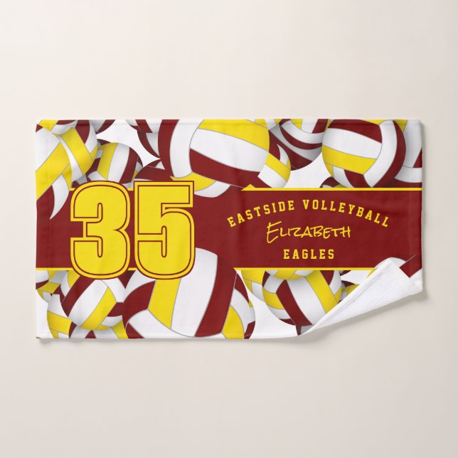 Beaucoup de volleyballs équipe de sport cadeaux d' (Serviette à main)
