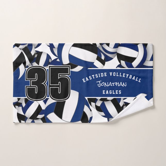 Beaucoup de volleyballs personnalisées nom du joue (Serviette à main)