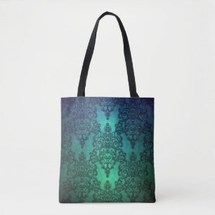 Beaufitul Deep Aquamarin Green Blue Intricate Dama Tasche