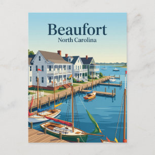 Beaufort North Carolina Postkarte