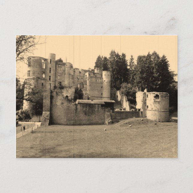 Beaufort Schloss-Museum, Luxemburg Postkarte (Vorderseite)
