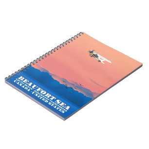 Beaufort Sea Canada USA Reiseplakat Notizblock