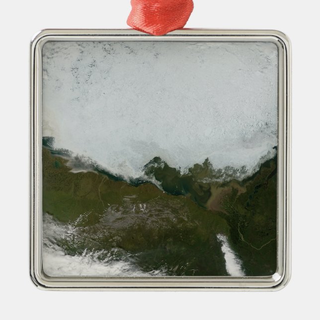 Beaufort Sea Silbernes Ornament (Vorne)