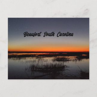 Beaufort South Carolina Lowcountry Postkarte