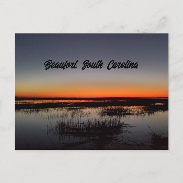 Beaufort South Carolina Lowcountry Postkarte (Vorderseite)
