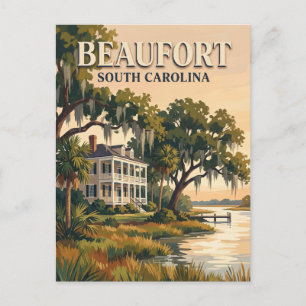Beaufort South Carolina Postkarte