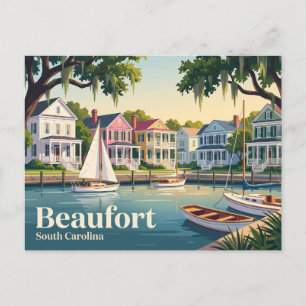 Beaufort, South Carolina, USA Postkarte