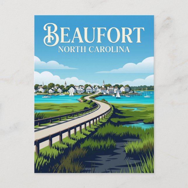 Beaufort USA Postkarte (Vorderseite)