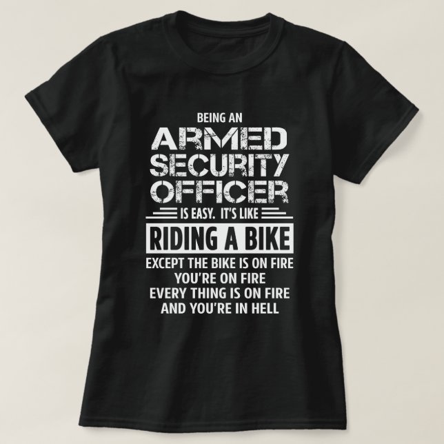 Beauftragter für die bewaffnete Sicherheit T-Shirt (Design vorne)