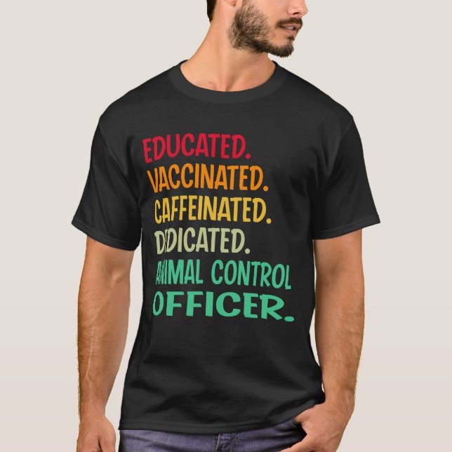 Beauftragter für die Kontrolle von Tieren. Gebilde T-Shirt (Vorderseite)