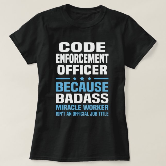 Beauftragter für die Strafverfolgung T-Shirt (Design vorne)