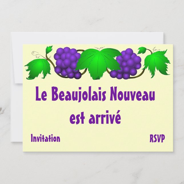 Beaujolais Einladung (Vorderseite)