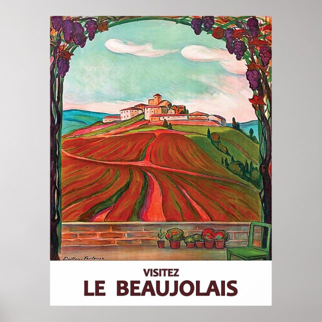 Beaujolais, Frankreich. Reise nach Frankreich Poster (Vorne)