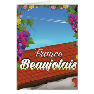 Beaujolais Frankreich Reiseplakat