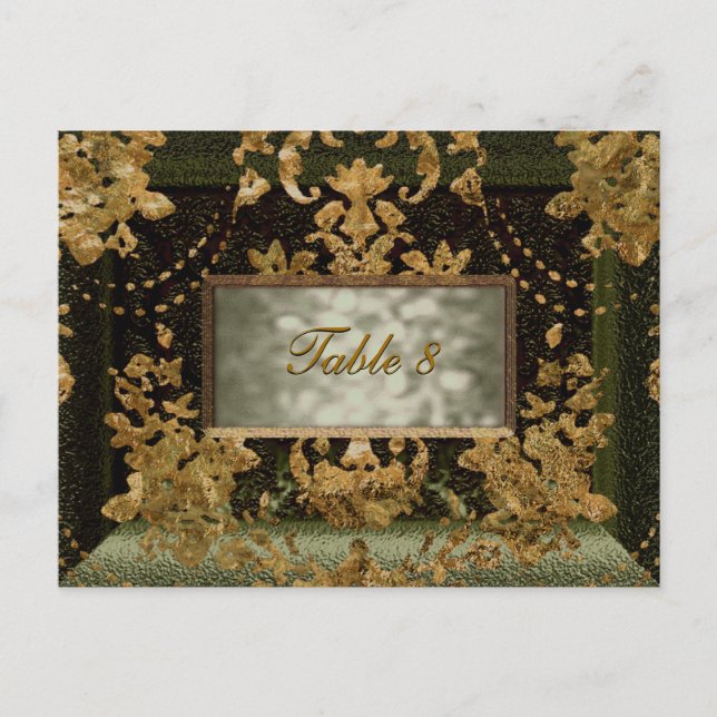 Beaumanoir Mishka Viktorianische Tischnummer Card (Vorderseite)