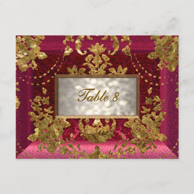 Beaumanoir Viktorianische Tischnummer Card (Vorderseite)