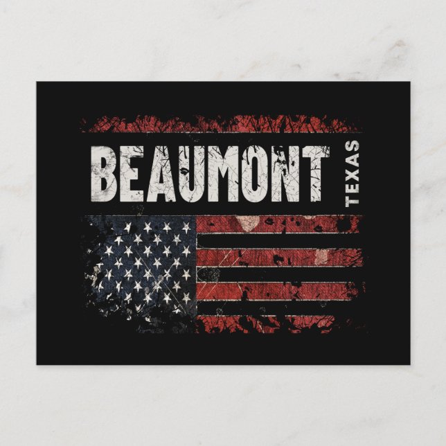 Beaumont Texas Postkarte (Vorderseite)