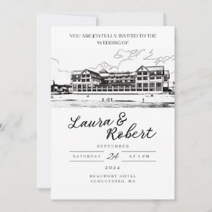 Beauport Hotel Massachusetts Custom Venue Design Einladung