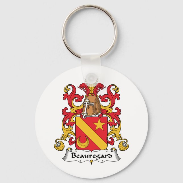 Beauregard Familienwappen Schlüsselanhänger (Vorderseite)