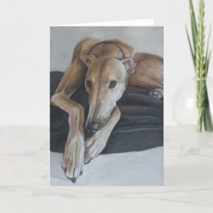 Beauregard Windhund-Hundekunst-Gruß-Karte Karte