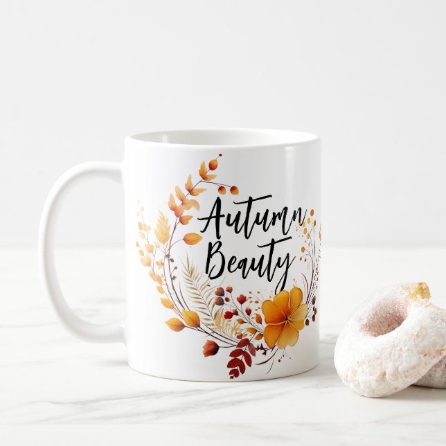 Beauté d'automne Mug (Avec donut)