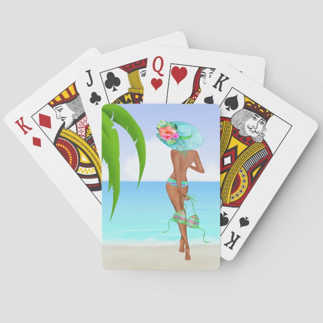 Beauté de bain cartes de jeu (dos)