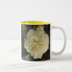 Beauté de l'oeillet blanc Mug