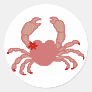 Beauté des autocollants de crabe