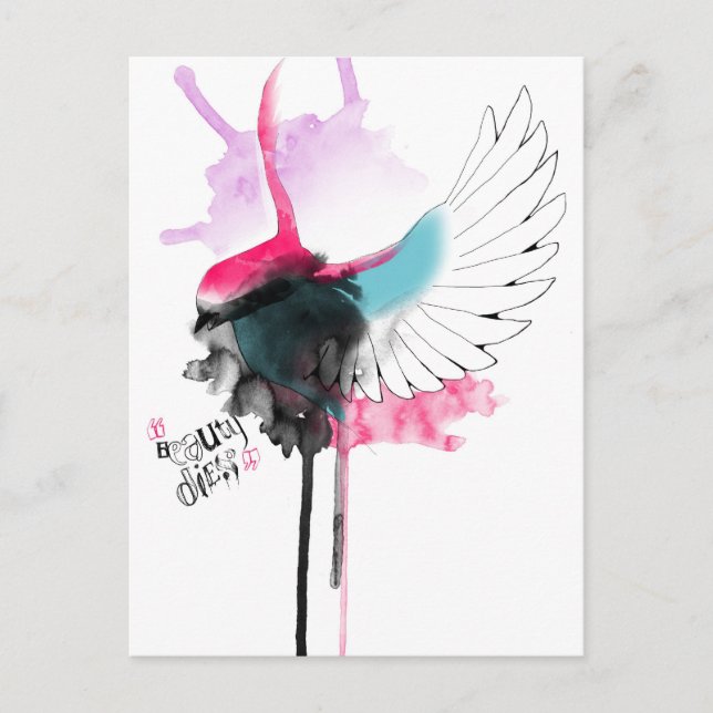 beauté dies carte postale (Devant)