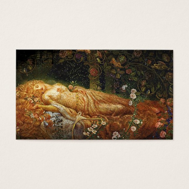 Beauté dormante et une harpe (Devant)