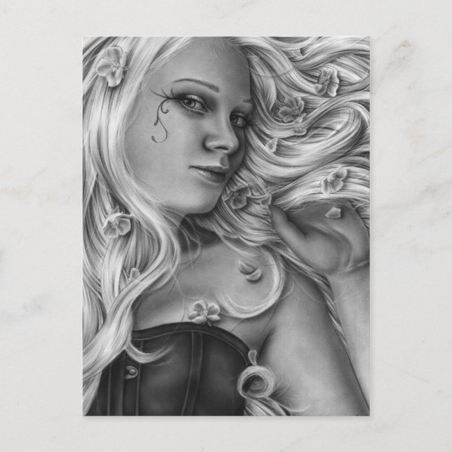 Beauté en fleurs Carte postale (Devant)