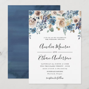 Beauté en Fleurs Faire-Part de Mariage Floral