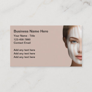 Beauté Et Dermatologie Thème Cartes D'Affaires