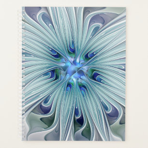 Beauté florale Abstrait Moderne Fleur Pastel Bleu