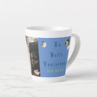 Beauté foncée vintage Mardi Gras Latte Mug