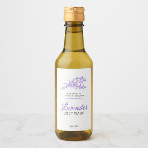 Beauté lavage étiquette lavande logo ou personnali