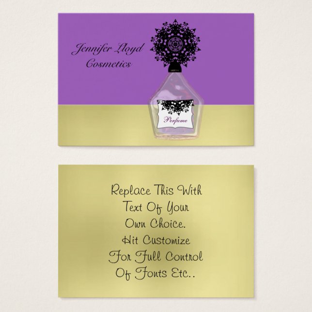 Beauté Mode Cosmétique Fancy Parfum Bottle (Devant & derrière)