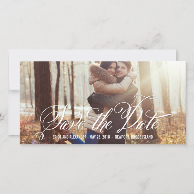 Beauté scénarisée Économisez La Date Carte photo (Devant)
